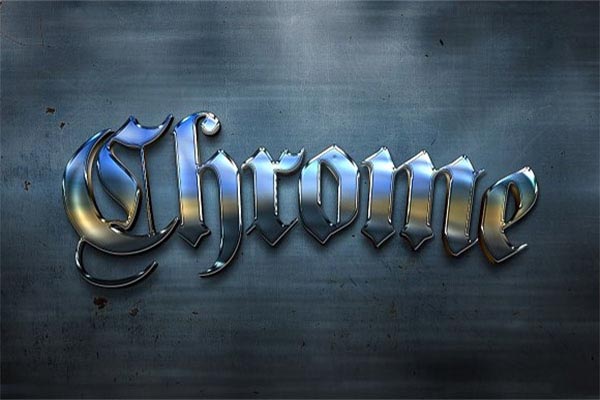 19+ Metallic Chrome Photoshop Styles | Free & Premium Photoshop Styles Download